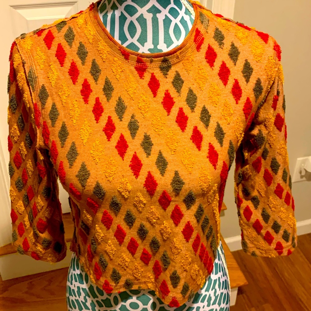 Long sleeve crop top- Free People- small